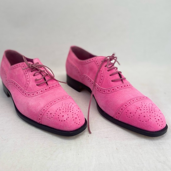 Manolo Blahnik Shoes | Manolo Blahnik Witney Oxford Brogues | Color: Black/Pink | Size: 6 | Shopnewtoyou1's Closet